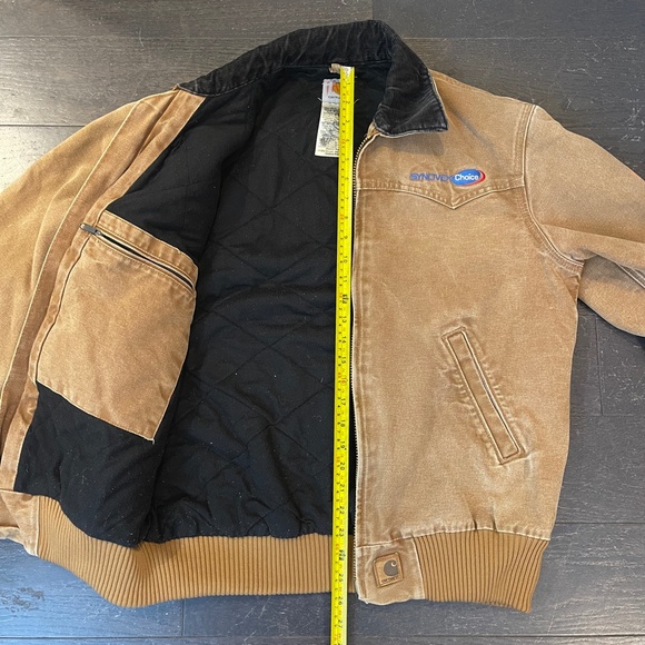 VTG Carhartt Jacket Mens Medium J14 BRN Synovex Choice in brown HTF western coat - Picture 13 of 16